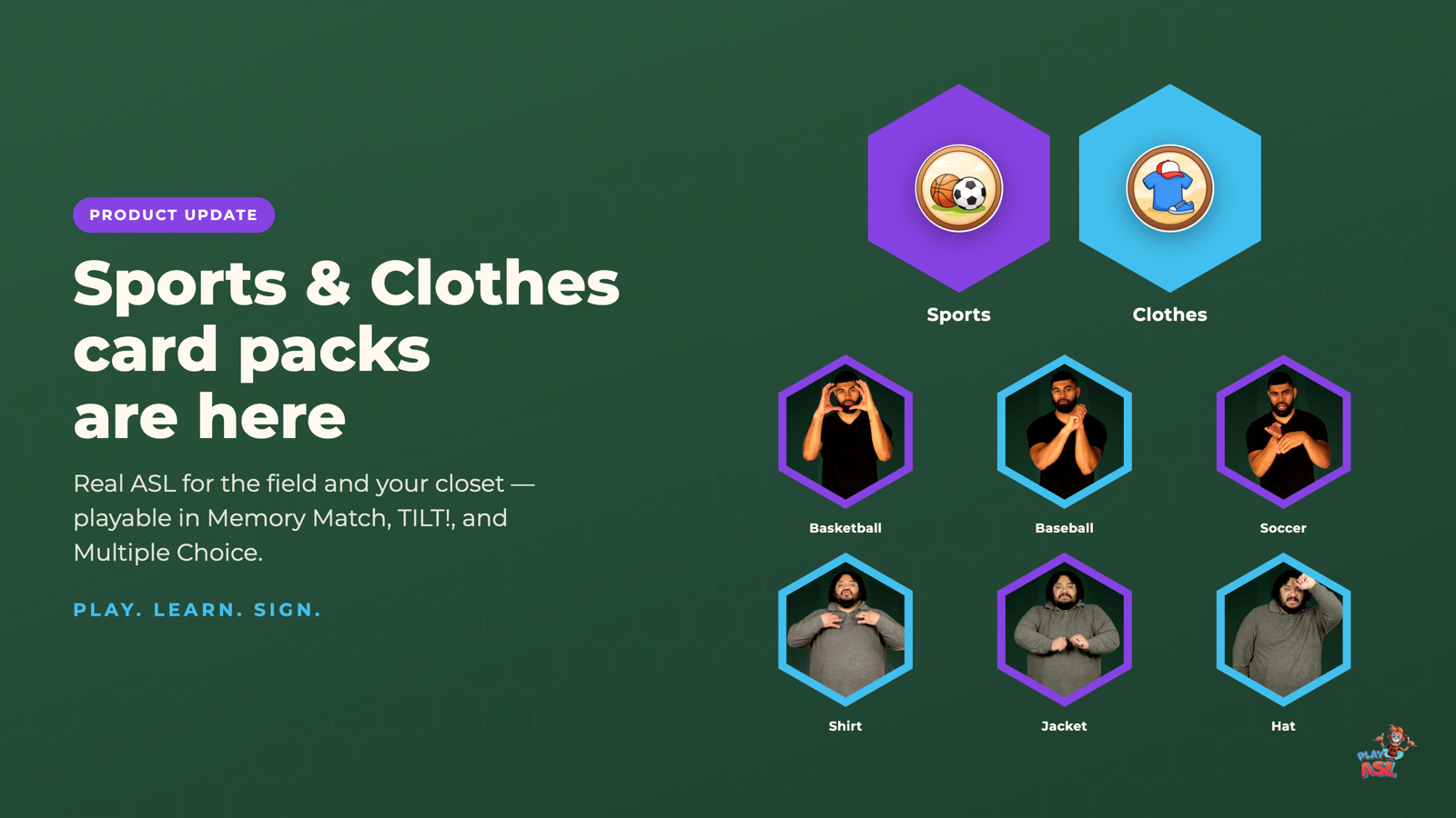 Sports & Clothes Card Packs Are Here