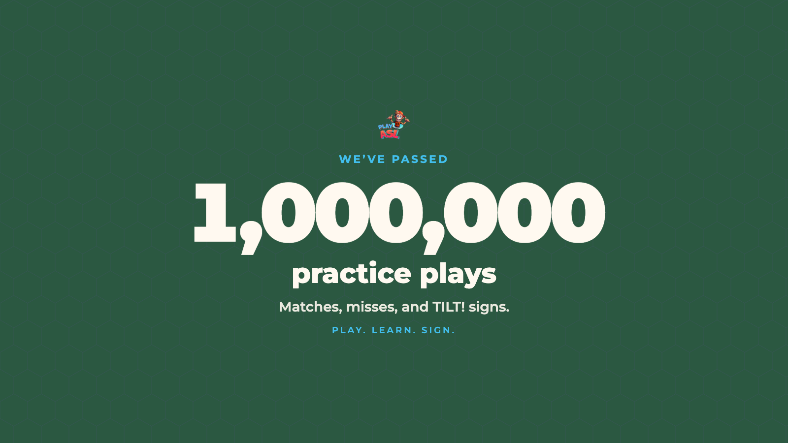 We’ve Passed 1,000,000