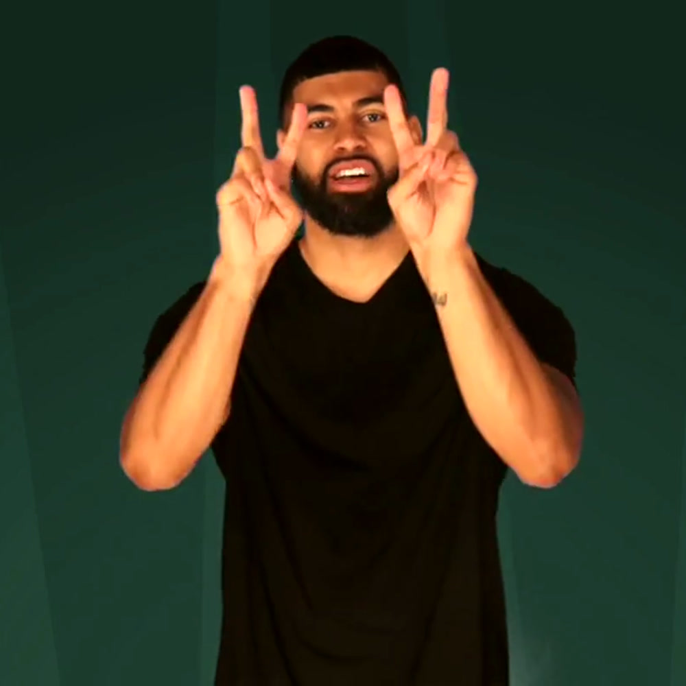 Volleyball ASL sign